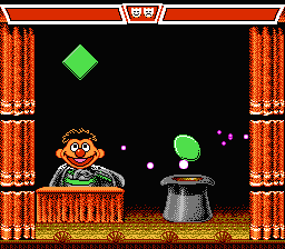 Sesame Street 1 2 3 (NES) screenshot: The first game introduces simple shapes