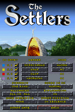 Screenshot of The Settlers (Nintendo DS, 2007) - MobyGames