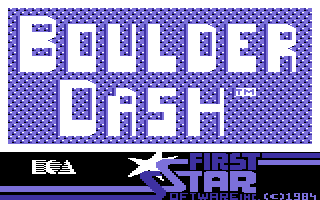 Super Boulder Dash (Commodore 64) screenshot: Boulder Dash I: title screen