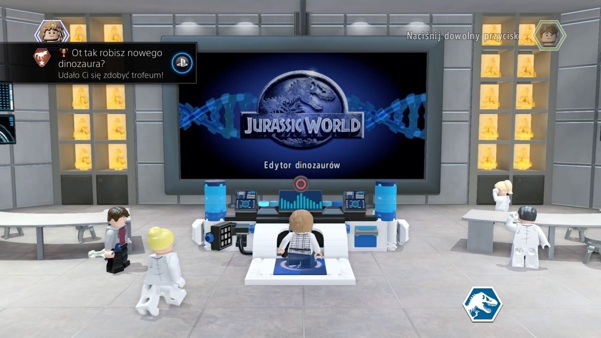 LEGO Jurassic World (PlayStation 4) screenshot: Dinos editor