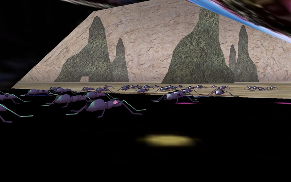 MusicVR Episode 1: Tr3s Lunas (Windows) screenshot: Participating in a bugs' life.