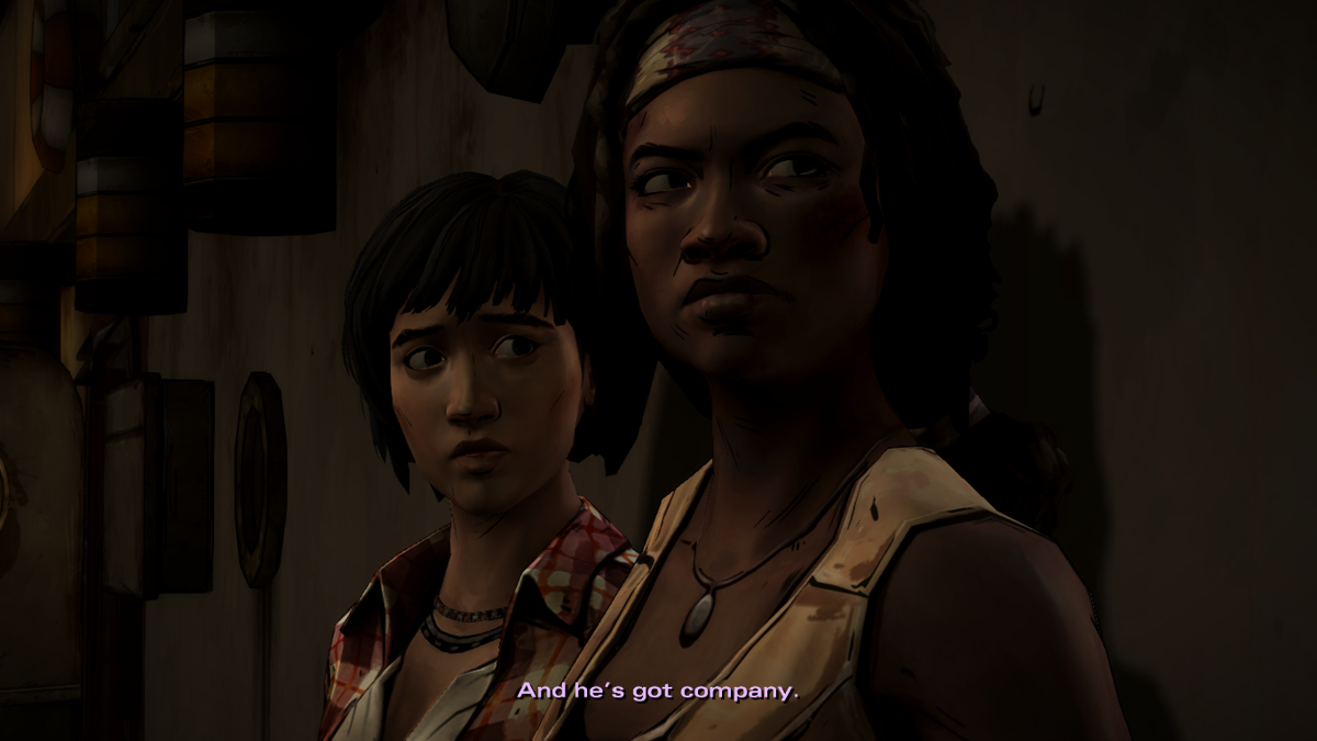 The Walking Dead: Michonne (Macintosh) screenshot: Episode 2 - Escaping from captivity
