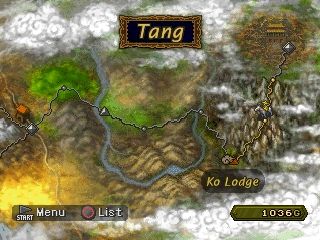 Saiyuki: Journey West (PlayStation) screenshot: World map