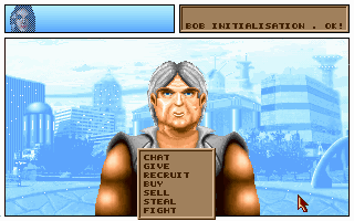 The Koshan Conspiracy (DOS) screenshot: Character topics (CD version)