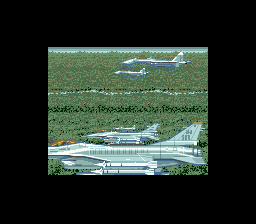 Space Megaforce (SNES) screenshot: Get ready, big hero!