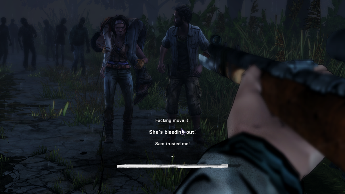 The Walking Dead: Michonne (Macintosh) screenshot: Episode 2 - Looks can be deceiving