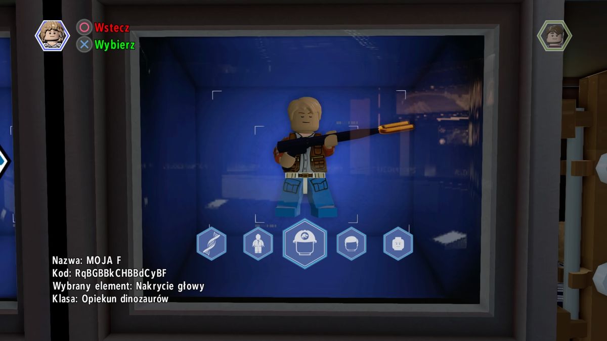 LEGO Jurassic World (PlayStation 4) screenshot: Character edition