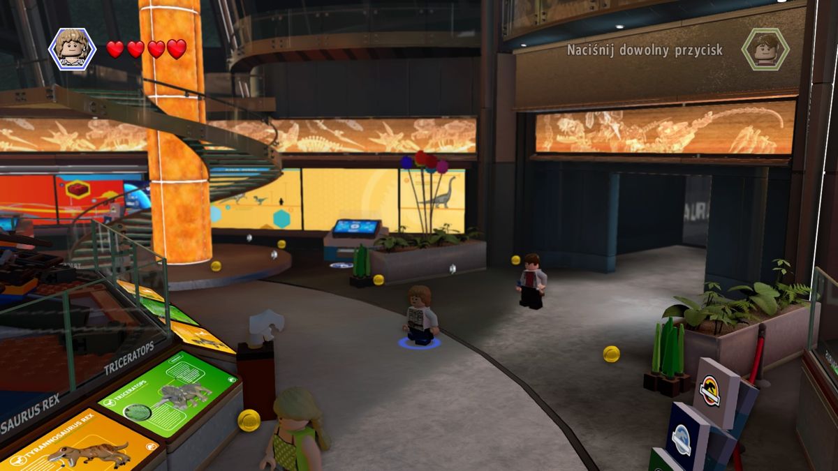 LEGO Jurassic World (PlayStation 4) screenshot: Museum