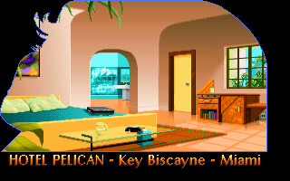 Fascination (DOS) screenshot: Your room in Hotel Pelican