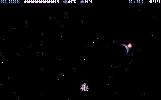 r0x (Atari ST) screenshot: The beginning of level 1.