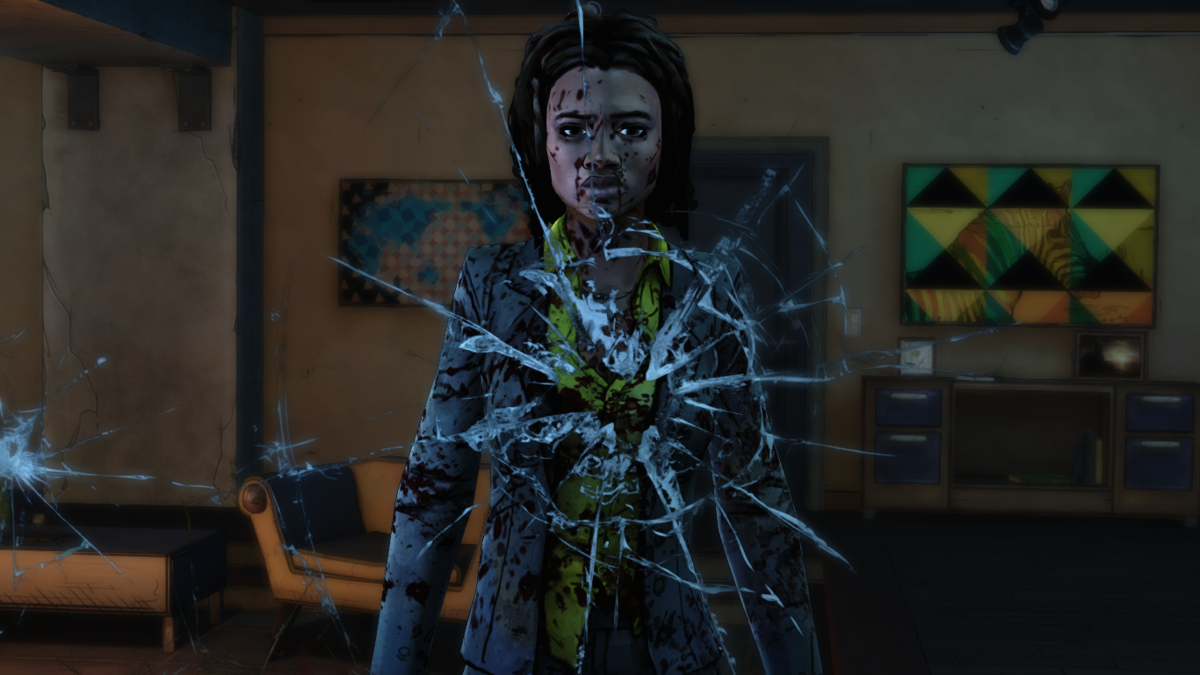 The Walking Dead: Michonne (Macintosh) screenshot: Episode 2 - The whole city's gone to hell
