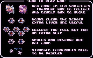 r0x (Atari ST) screenshot: Instructions.