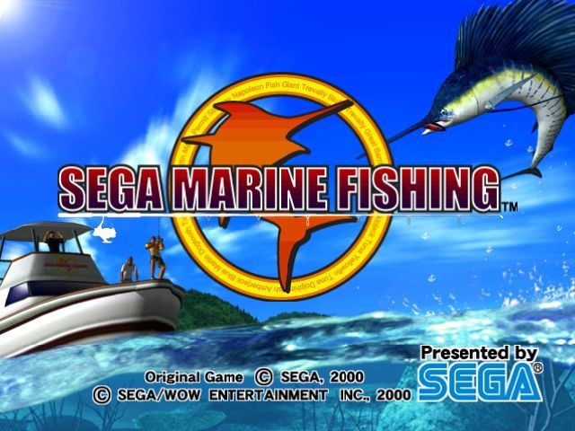 SEGA Marine Fishing (Windows) screenshot: The game's title screen