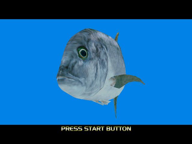 SEGA Marine Fishing (Windows) screenshot: After the company logos the game runs an animated sequence while waiting for player input