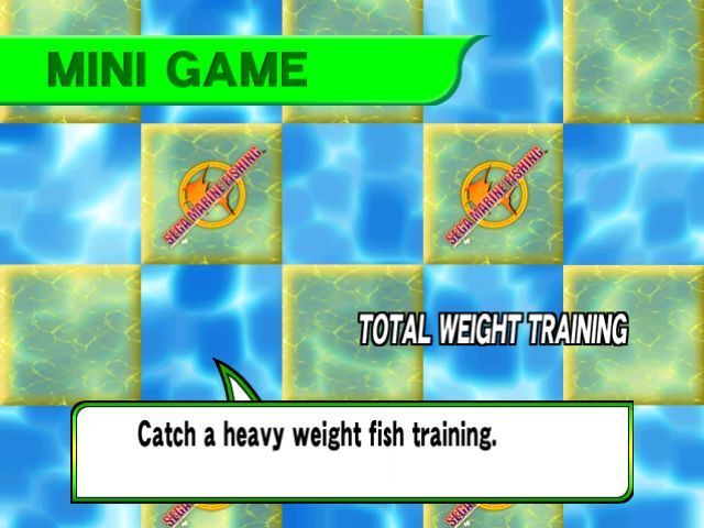 SEGA Marine Fishing (Windows) screenshot: Training is a series of mini games