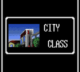 Side Pocket (Game Gear) screenshot: Pocket game class board, the City Class.