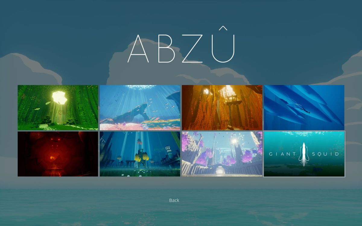 Abzû (Windows) screenshot: Chapter selection