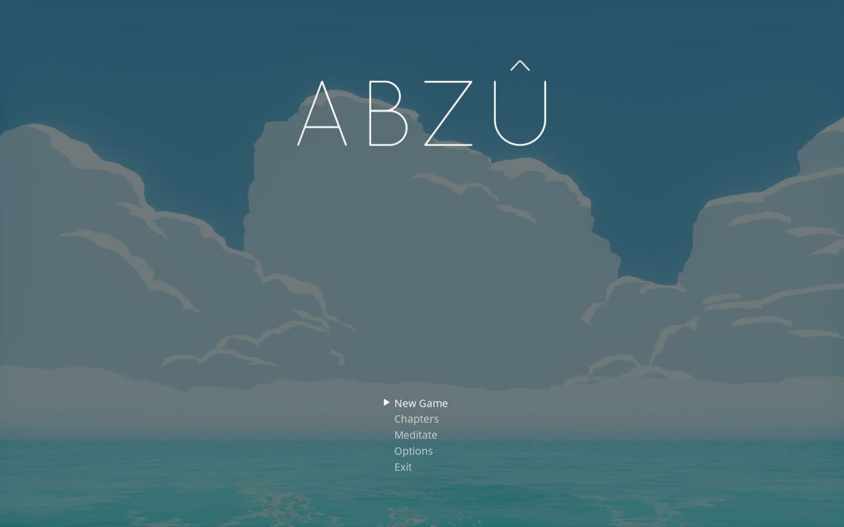 Abzû (Windows) screenshot: Main menu