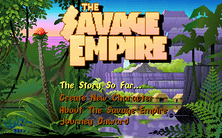 Worlds of Ultima: The Savage Empire (DOS) screenshot: Title screen
