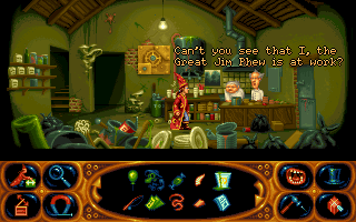 Simon the Sorcerer II: The Lion, the Wizard and the Wardrobe (DOS) screenshot: Kitchen