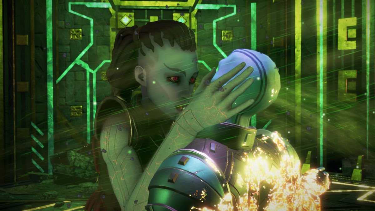 Marvel Guardians of the Galaxy: The Telltale Series - Episode 3: More than a Feeling (PlayStation 4) screenshot: Hala resurrected her son just to witness him die again