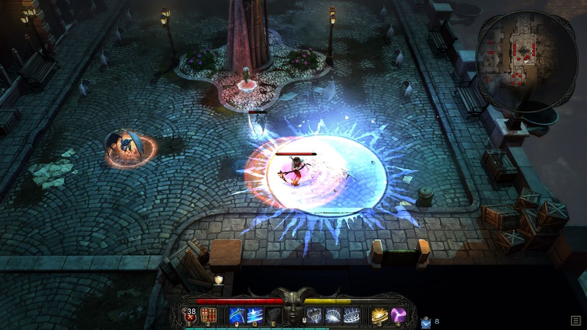 Victor Vran (Windows) screenshot: Spin attack with the scythe