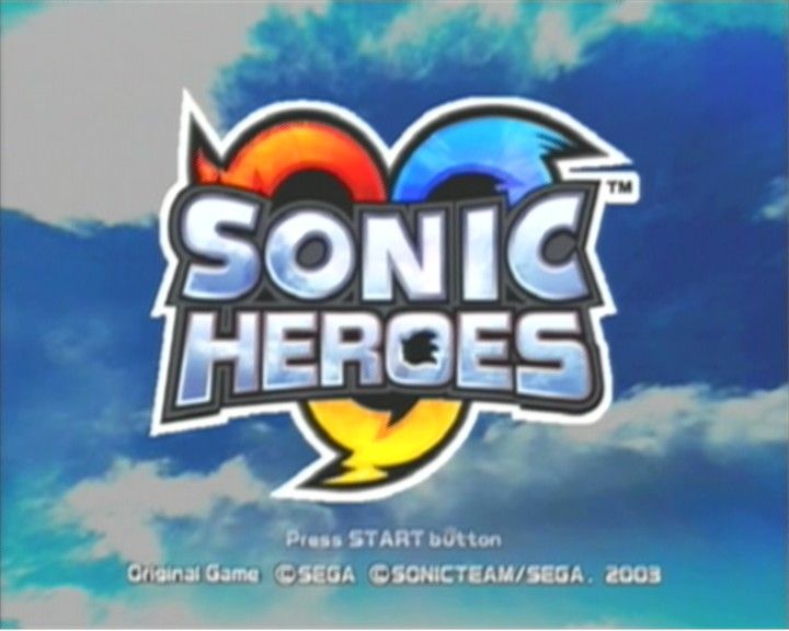 Sonic Heroes (PlayStation 2) screenshot: Title Screen