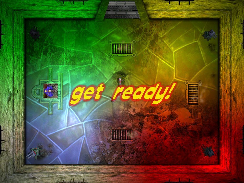 Bangball (Windows) screenshot: Starting a game in Arena mode. Here the player enters via a lift
