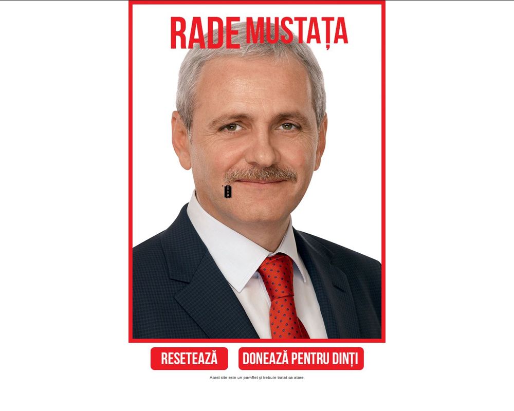 Rade mustața (Browser) screenshot: Moustache still in place.