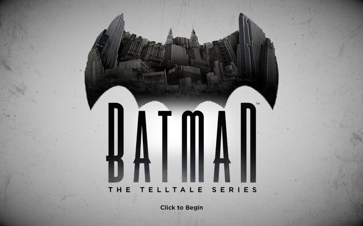 Batman: The Telltale Series (Windows) screenshot: Title screen