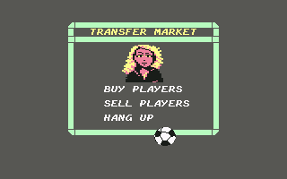 1st Division Manager (Commodore 64) screenshot: Transfer Market