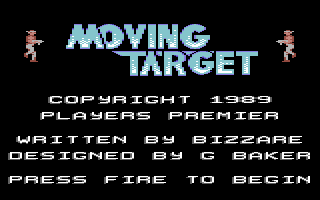 Moving Target (Commodore 64) screenshot: Title Screen