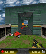 Alpha Zone 3D (J2ME) screenshot: Dead bodies do not disappear.