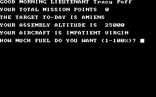 50 Mission Crush (DOS) screenshot: Begin