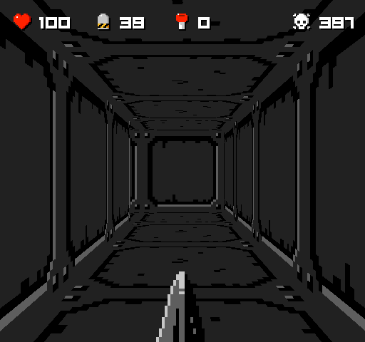 8bit killer (Windows) screenshot: The fourth chapter, inside a mega tower