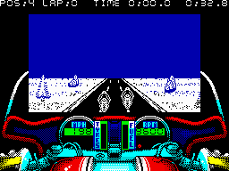 750cc Grand Prix (ZX Spectrum) screenshot: Who is faster?