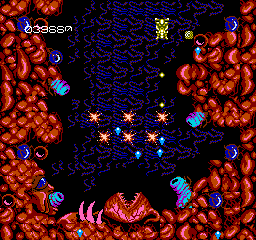 Screenshot of Abadox: The Deadly Inner War (NES, 1989) - MobyGames