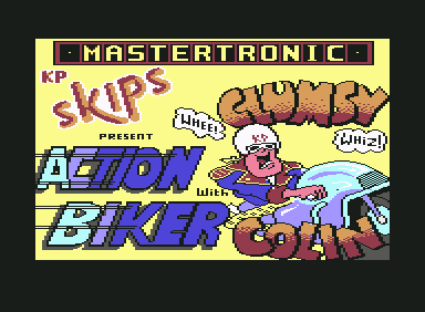 Action Biker (Commodore 64) screenshot: Loading screen 1