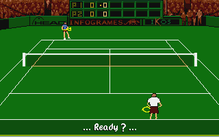 Advantage Tennis (Atari ST) screenshot: Let's beat this guy