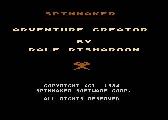 Adventure Creator (Atari 8-bit) screenshot: Title Screen