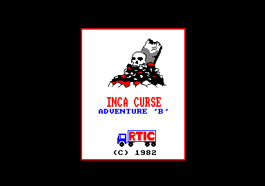 Adventure B (Amstrad CPC) screenshot: Title screen