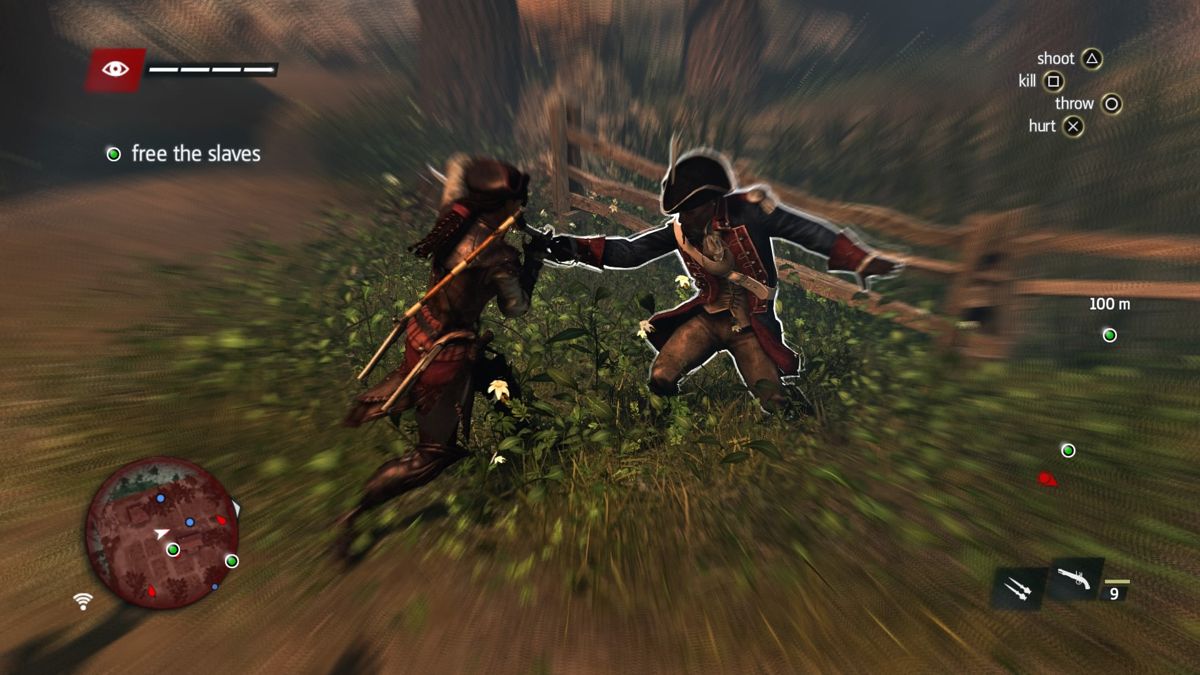 Assassin's Creed IV: Black Flag - Aveline (PlayStation 4) screenshot: Blocking enemy attack