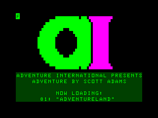 Adventureland (Dragon 32/64) screenshot: Loading screen