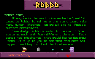 Robbo (DOS) screenshot: Introduction