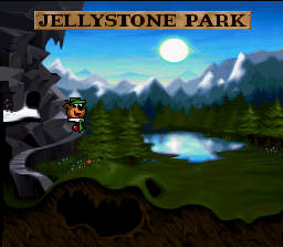 Adventures of Yogi Bear (SNES) screenshot: Map screen.