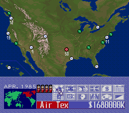 Aerobiz Supersonic (Genesis) screenshot: In Game