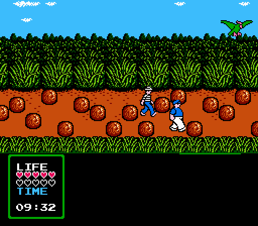 The Adventures of Gilligan's Island (NES) screenshot: Game in progress