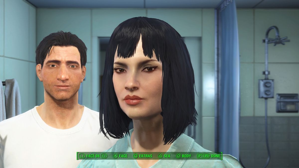 Fallout 4 (PlayStation 4) screenshot: Character generation screen