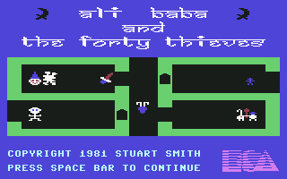 Age of Adventure (Commodore 64) screenshot: Ali Baba - Title