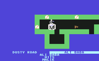 Age of Adventure (Commodore 64) screenshot: Ali Baba - Ali Baba does battle with Malik